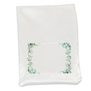 sacchetto portaconfetti cornice fiori verdi
