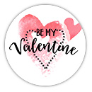 Stickers cerchio be my valentine