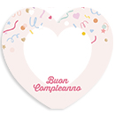 cake-topper-cuore buon compleanno rosa