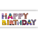 Tazza Panoramica Happy birthday scritta