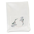 sacchetto portaconfetti cerchio fiori bianchi