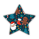 Stickers stella pattern natalizio
