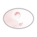 Stickers ovale rosa stilizzati