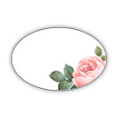 Stickers ovale rosa