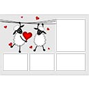 San valentino, love, cuori, pecorelle