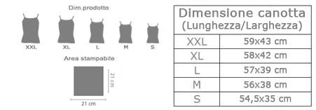 Canottiera donna in cotone Fashion girl area di stampa da personalizzare del prodotto