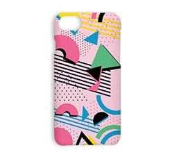 Cover iPhone 7 3D Pink abstract