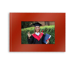 Fotolibro con finestra personalizzato con foto laurea