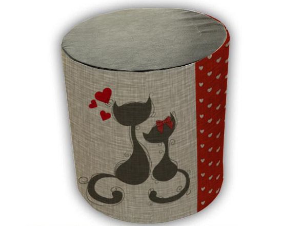 Amorevoli gattini per decorare il tuo pouf