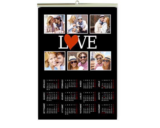 Calendario A4 Pagina Singola con collage