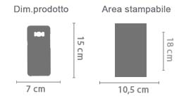 Cover Galaxy S8 Personalizzata 3D area di stampa da personalizzare del prodotto
