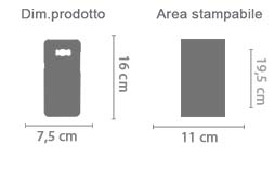 Cover Galaxy S8 Plus Stampa 3D area di stampa da personalizzare del prodotto