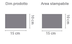 Bigliettino Auguri area di stampa da personalizzare del prodotto