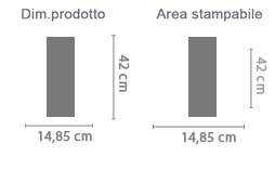 Foto Calendario Multipagina Slim area di stampa da personalizzare del prodotto
