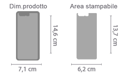 Crea Cover in Silicone Huawei P10 area di stampa da personalizzare del prodotto