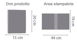 Album Fotografici Personalizzati 20x15 area di stampa da personalizzare del prodotto