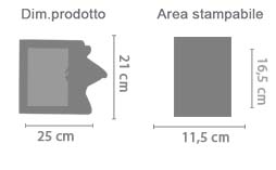 Cornice Foto Ballerina area di stampa da personalizzare del prodotto