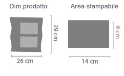 Cornice Foto Ballerina Due Riquadri area di stampa da personalizzare del prodotto