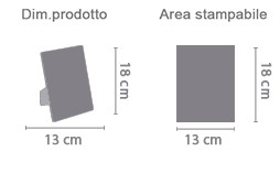 Cornice Fotografica Piccola area di stampa da personalizzare del prodotto