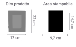 Cassetta Portachiavi Personalizzata area di stampa da personalizzare del prodotto