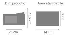 Cornice Foto Cuori in Volo area di stampa da personalizzare del prodotto