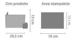 Cornice Foto Cuore su Cubo area di stampa da personalizzare del prodotto