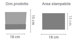 Cornice fotografica cuori elegance area di stampa da personalizzare del prodotto