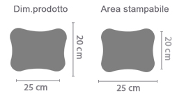 Puzzle con Cornice Fiocco Personalizzato area di stampa da personalizzare del prodotto