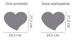 Foto su Puzzle Cuore A4 area di stampa da personalizzare del prodotto