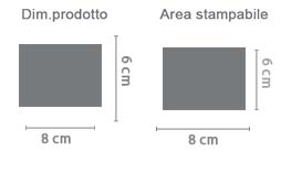 Crea Puzzle Magnetico Rettangolare Piccolo area di stampa da personalizzare del prodotto