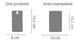 Cover OnePlus One 3D Personalizzata area di stampa da personalizzare del prodotto