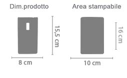 Cover OnePlus 2 3D Personalizzata area di stampa da personalizzare del prodotto