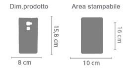 Cover 3D Huawei Mate S Personalizzata area di stampa da personalizzare del prodotto