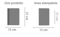 Custodia iPad Mini 4 Personalizzata area di stampa da personalizzare del prodotto