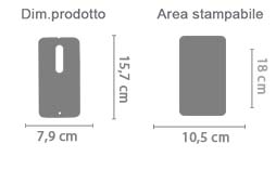 Cover Motorola X Style Stampa 3D area di stampa da personalizzare del prodotto