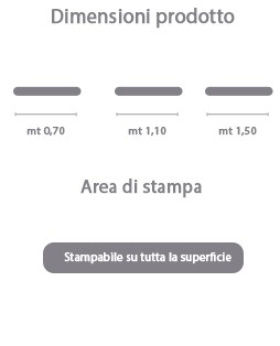 Stampa Paraspifferi Porta area di stampa da personalizzare del prodotto