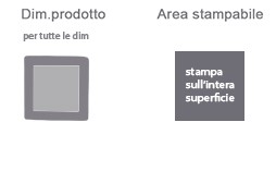 Stampa su tela con cornice in pelle area di stampa da personalizzare del prodotto