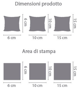 Portachiavi Personalizzati con Ventosa area di stampa da personalizzare del prodotto
