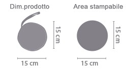 Porta CD e DVD area di stampa da personalizzare del prodotto