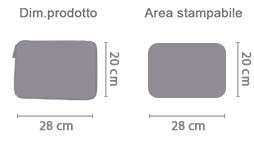 Custodia Tablet area di stampa da personalizzare del prodotto