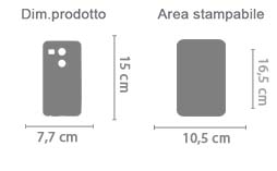 Cover Lg Nexus 5X Stampa 3D area di stampa da personalizzare del prodotto