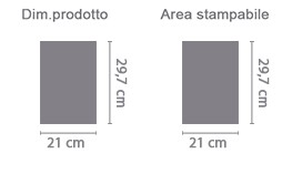 Calendari Multipagina A4 area di stampa da personalizzare del prodotto