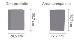 Custodia rigida iPad area di stampa da personalizzare del prodotto