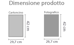 Calendario Pagina Singola A3 area di stampa da personalizzare del prodotto