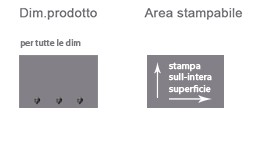 Crea Portachiavi da Parete Tela area di stampa da personalizzare del prodotto