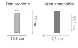 Crea Cassetta in Legno per Vino area di stampa da personalizzare del prodotto