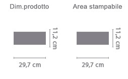 Calendari Personalizzati Da Scrivania area di stampa da personalizzare del prodotto