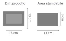 Targa in Legno da Parete 13x18 area di stampa da personalizzare del prodotto