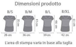 T-shirt per bambini personalizzate area di stampa da personalizzare del prodotto