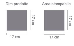 Foto Puzzle quadrato in legno area di stampa da personalizzare del prodotto